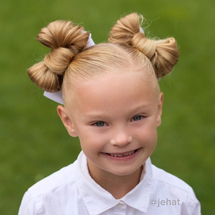 Пучок для девочки