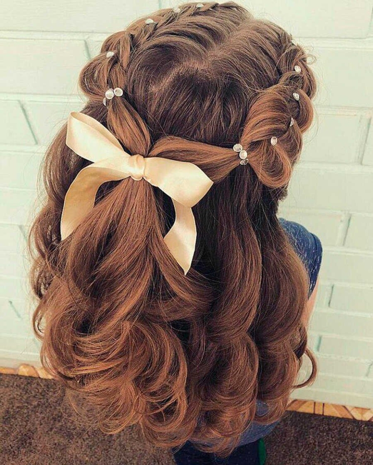 Причёски для девочек на длинные волосы