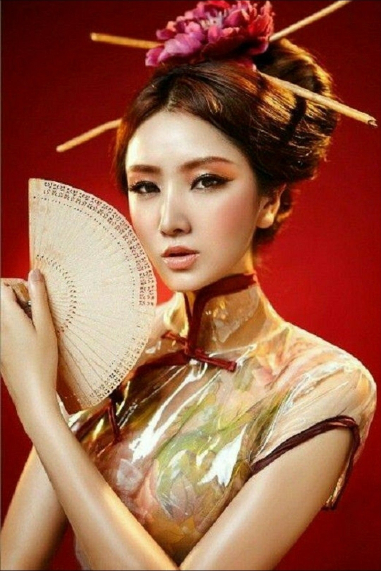 Прическа гейши