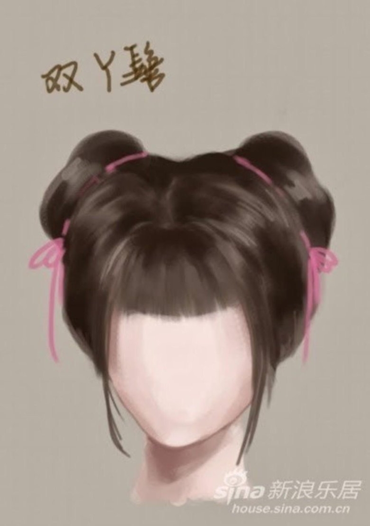 Китайские прически аниме