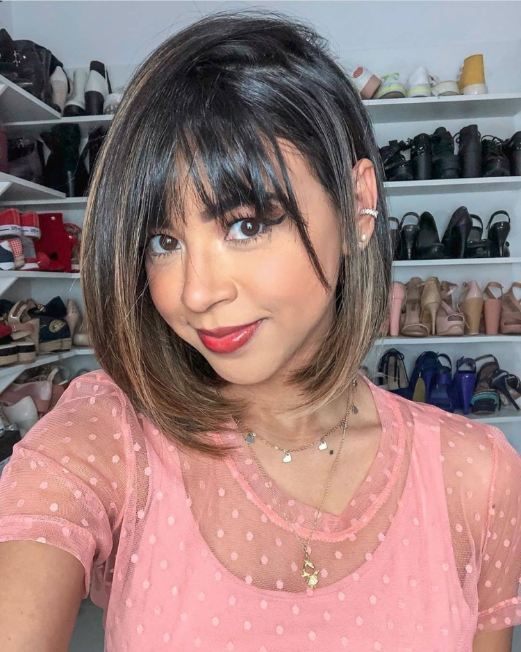 Модное окрашивание с челкой