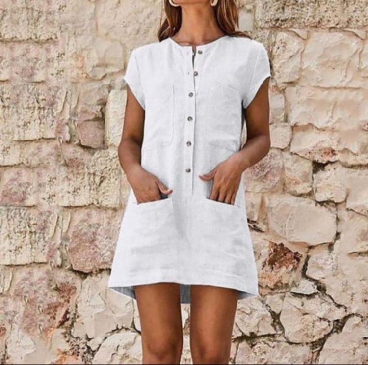 Летний комбинезон из льна