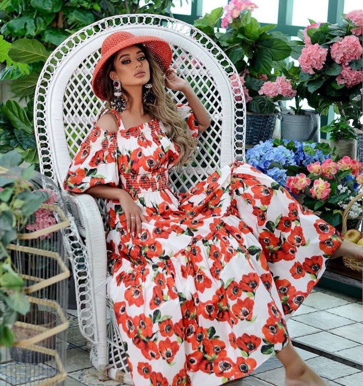 Летние цветочные платья лето 2023