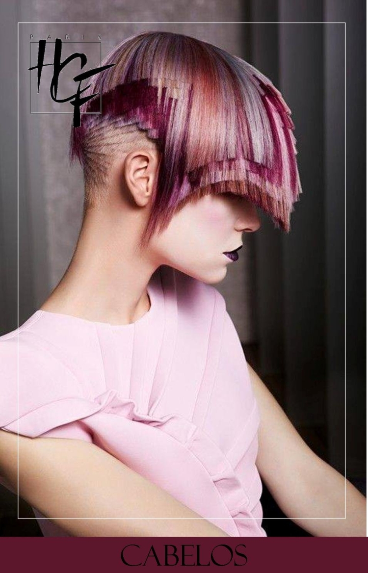 Креативное окрашивание на короткие волосы