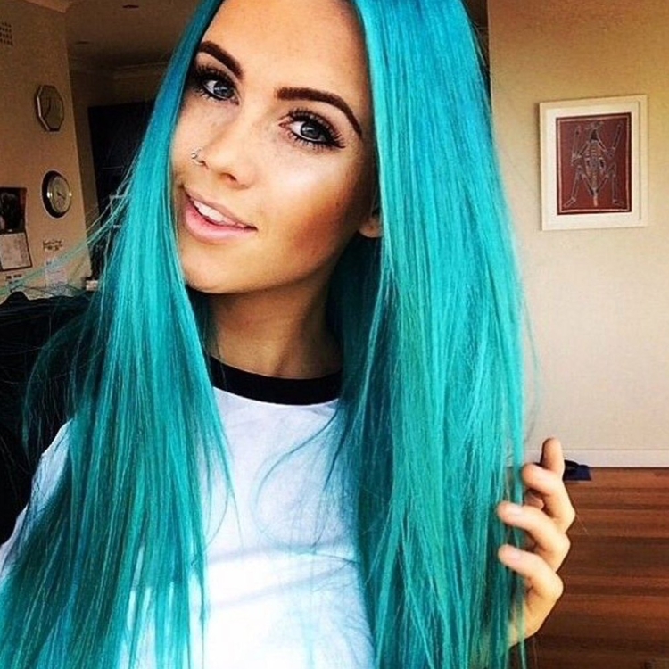 Бирюзовый цвет волос