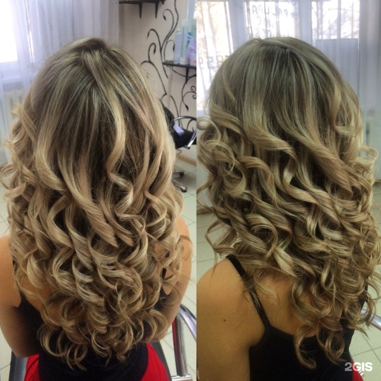 Локоны в парикмахерской