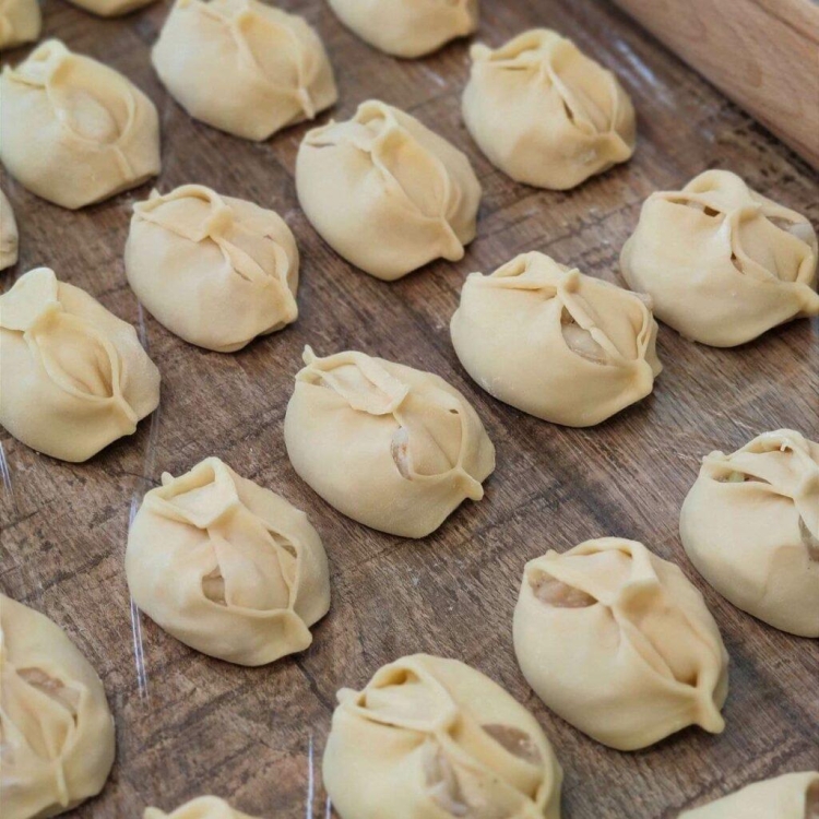 Манты на заварном тесте