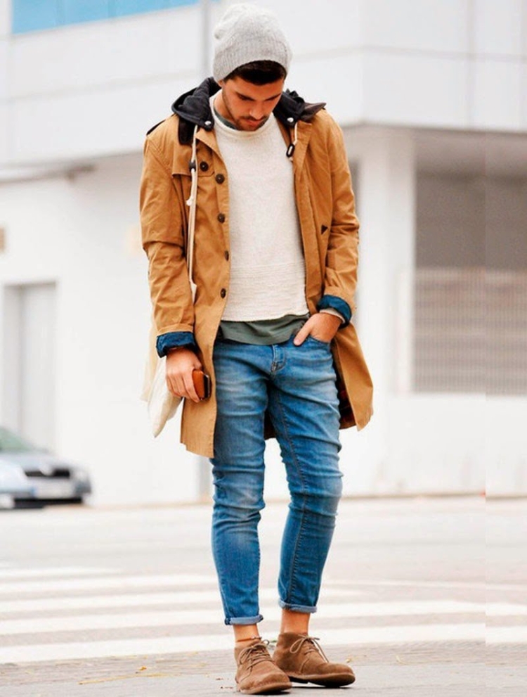 Модные мужские зимние Луки