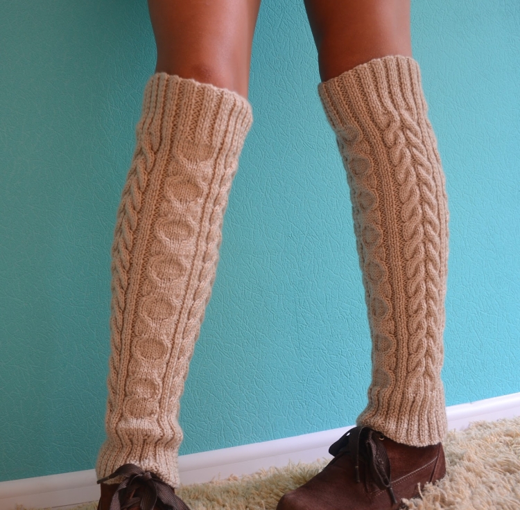 Гольфы гетры вязаные