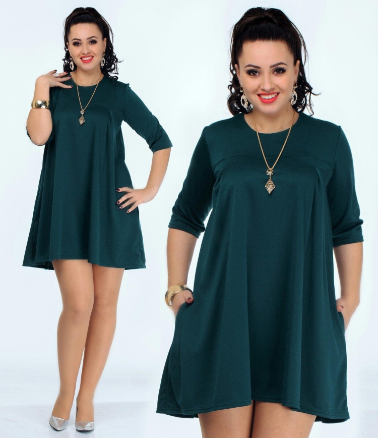 Платье трапеция для полных