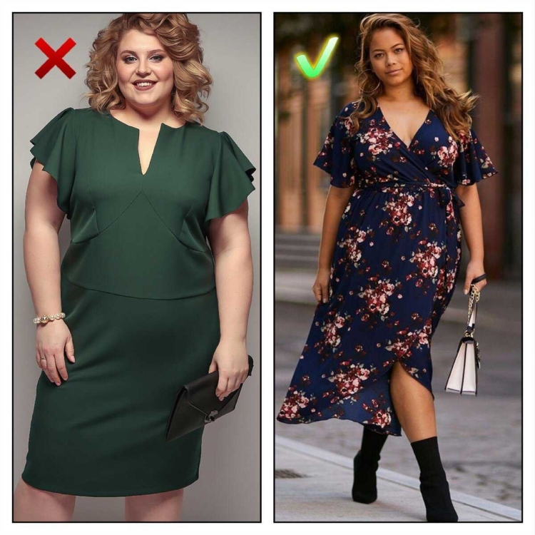 Фасоны платьев для полных