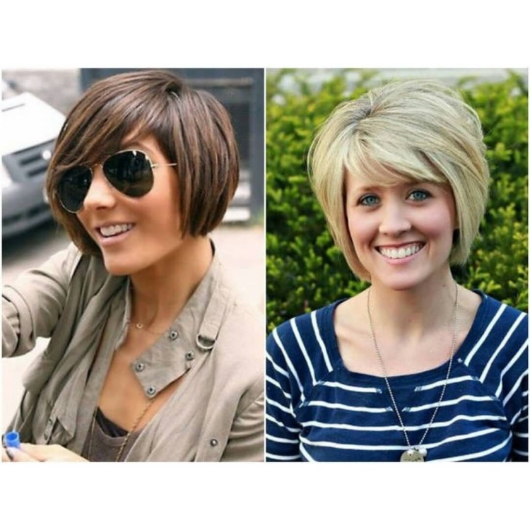 Градуированный Боб для круглого лица