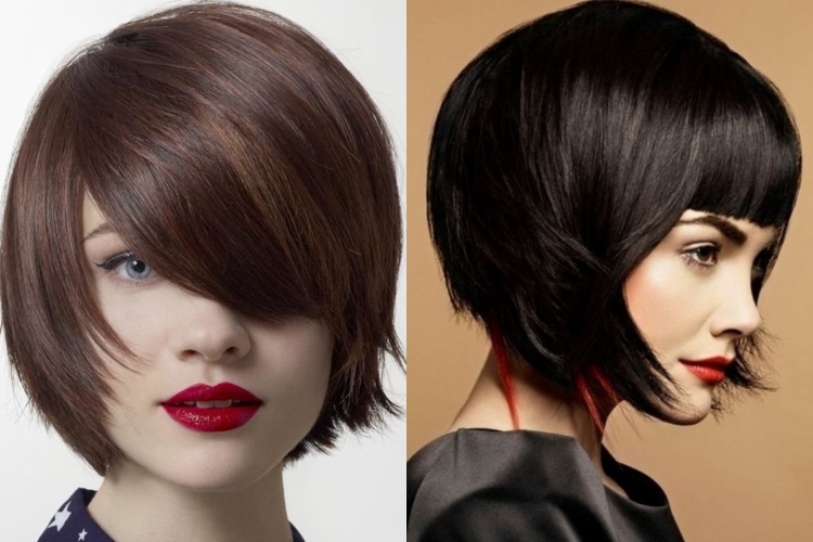 Стрижки женские 2022 Боб каре с челкой