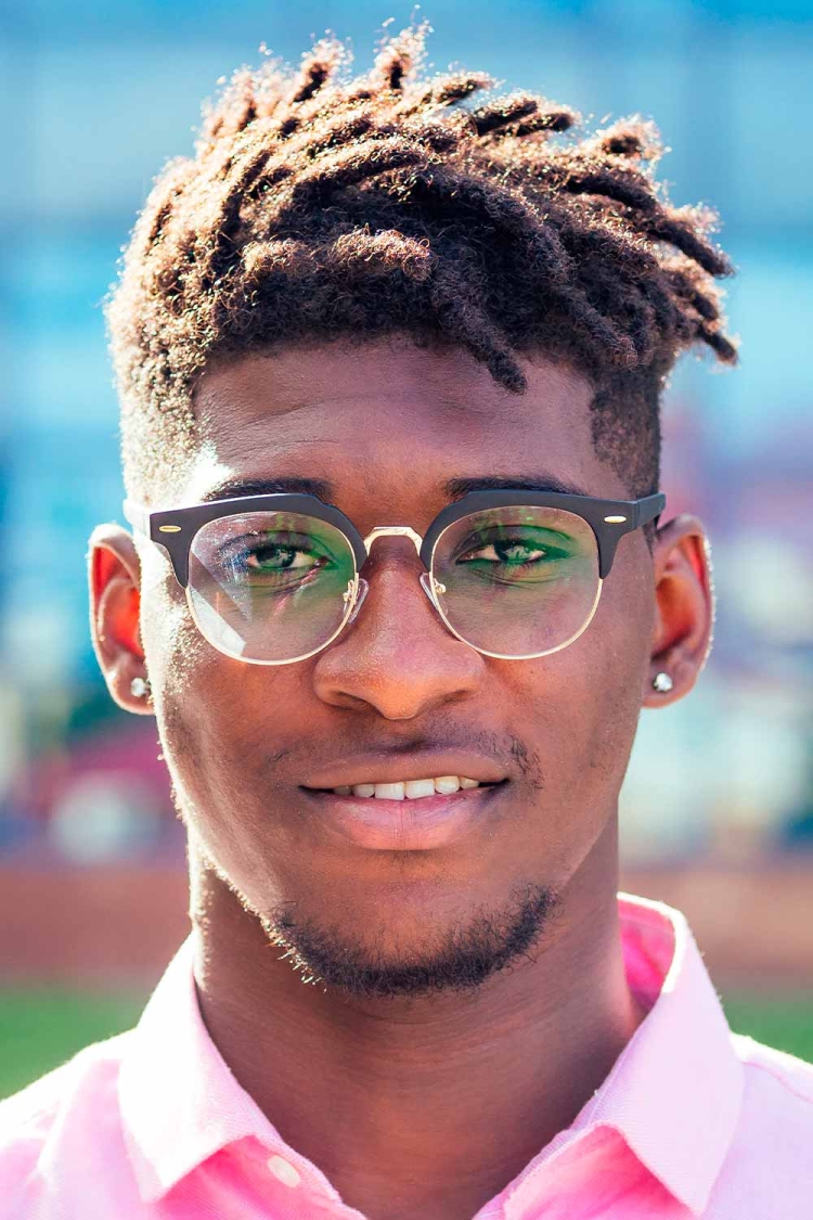 Короткие дреды у афроамериканца