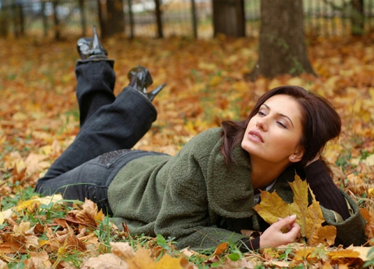Фотосессия в листве