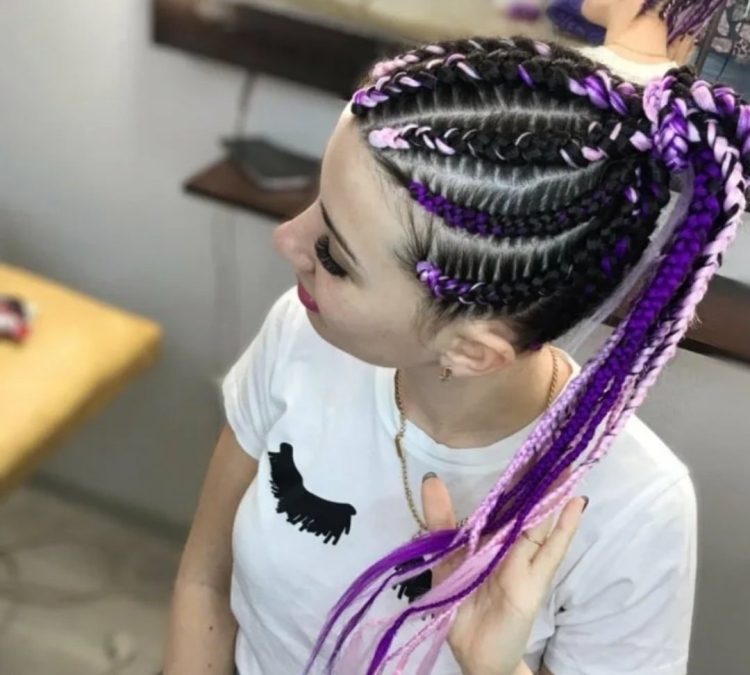 Брейды 2 косы с канекалоном