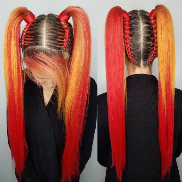 Два хвостика с канекалоном