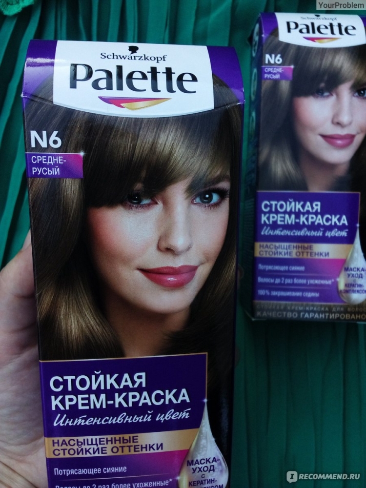 Краска для волос палет холодный средне русый