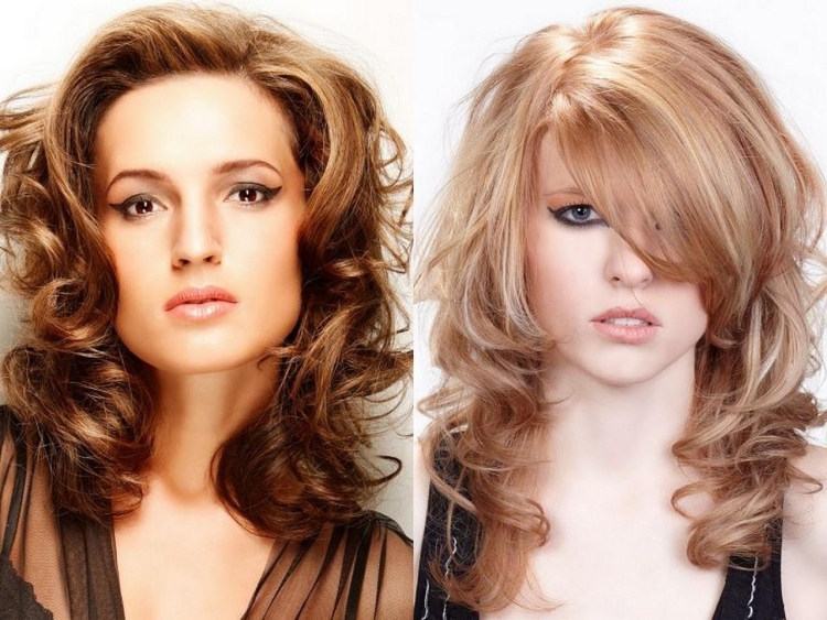 Укладка прически Каскад на средние волосы