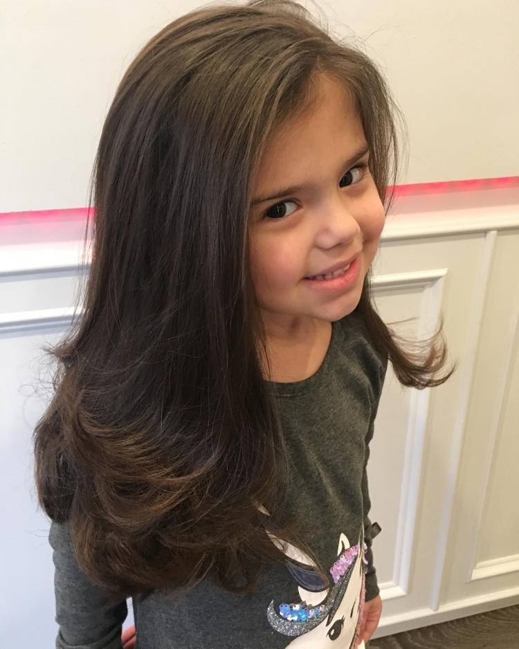 Детские стрижки на длинные волосы