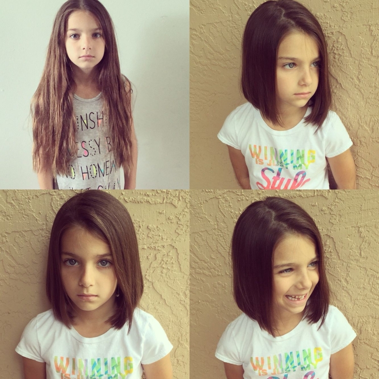 Детское каре без челки