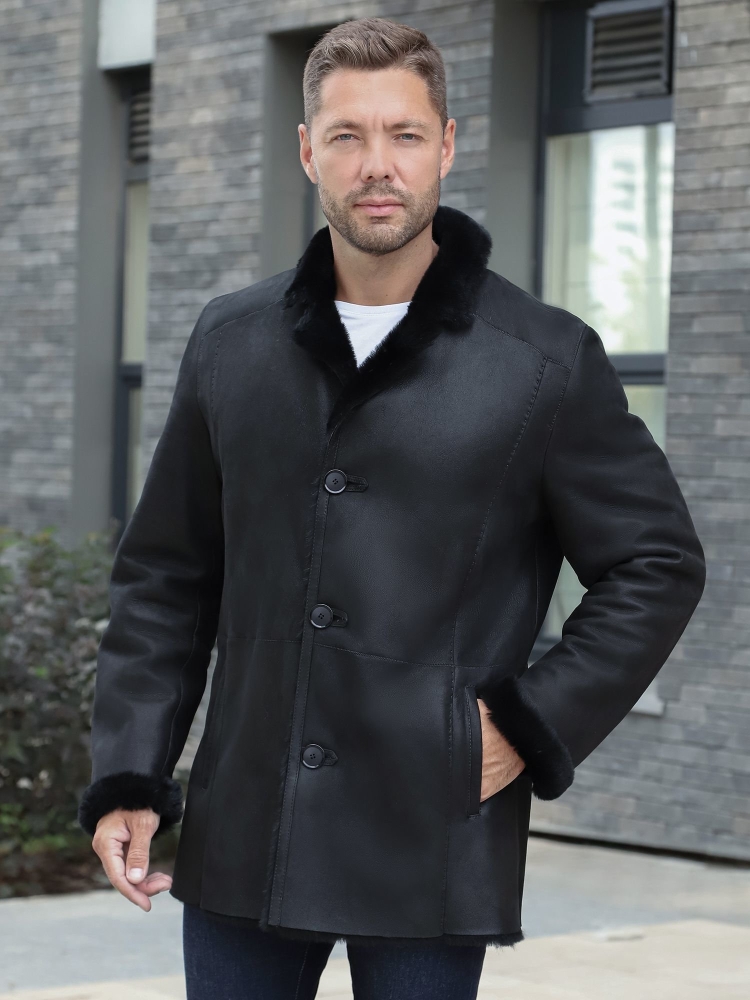 Модные мужские дубленки