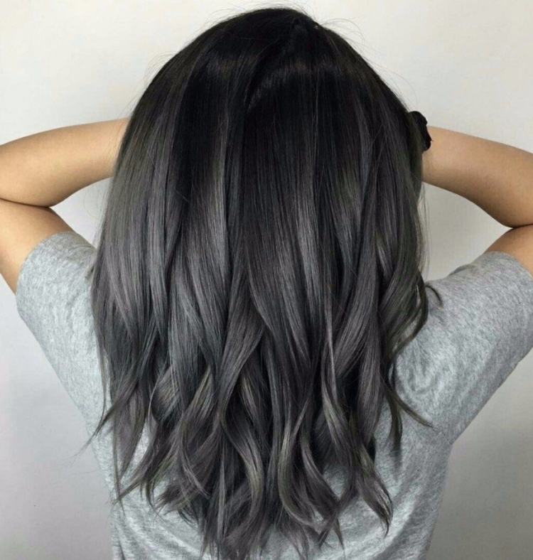 Пепельное окрашивание на темные волосы