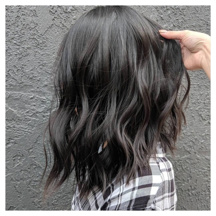 Окрашивание волос в графитовый цвет