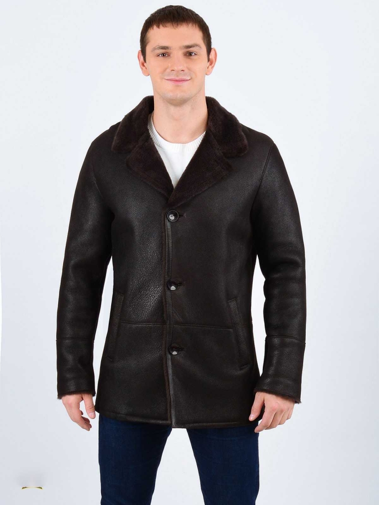 Дубленка Mendo by Sertac, модель 92353, цвет коричневый