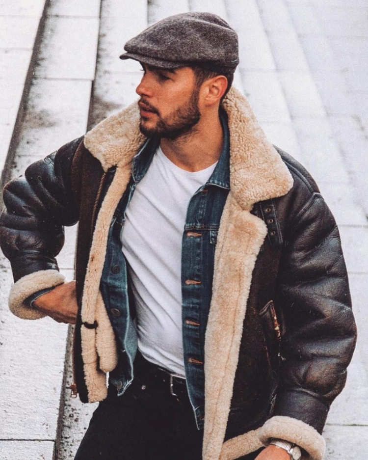 Шапка к дубленке мужская