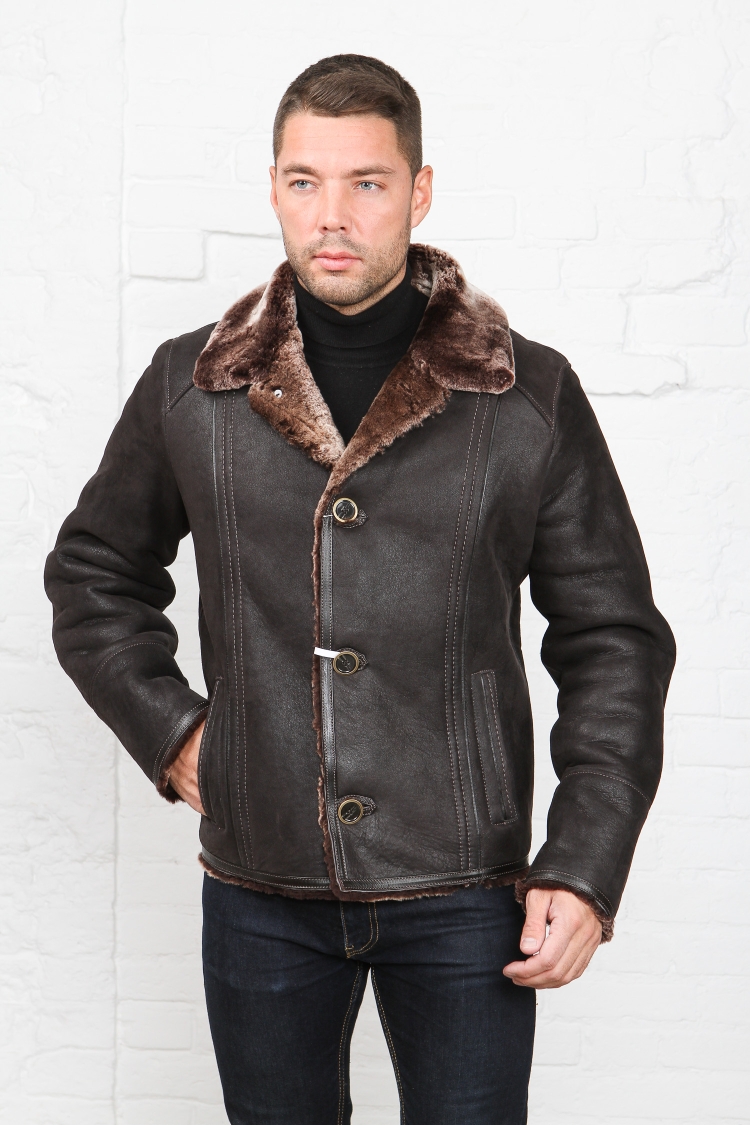 Турецкая дубленка мужская Sage Fox