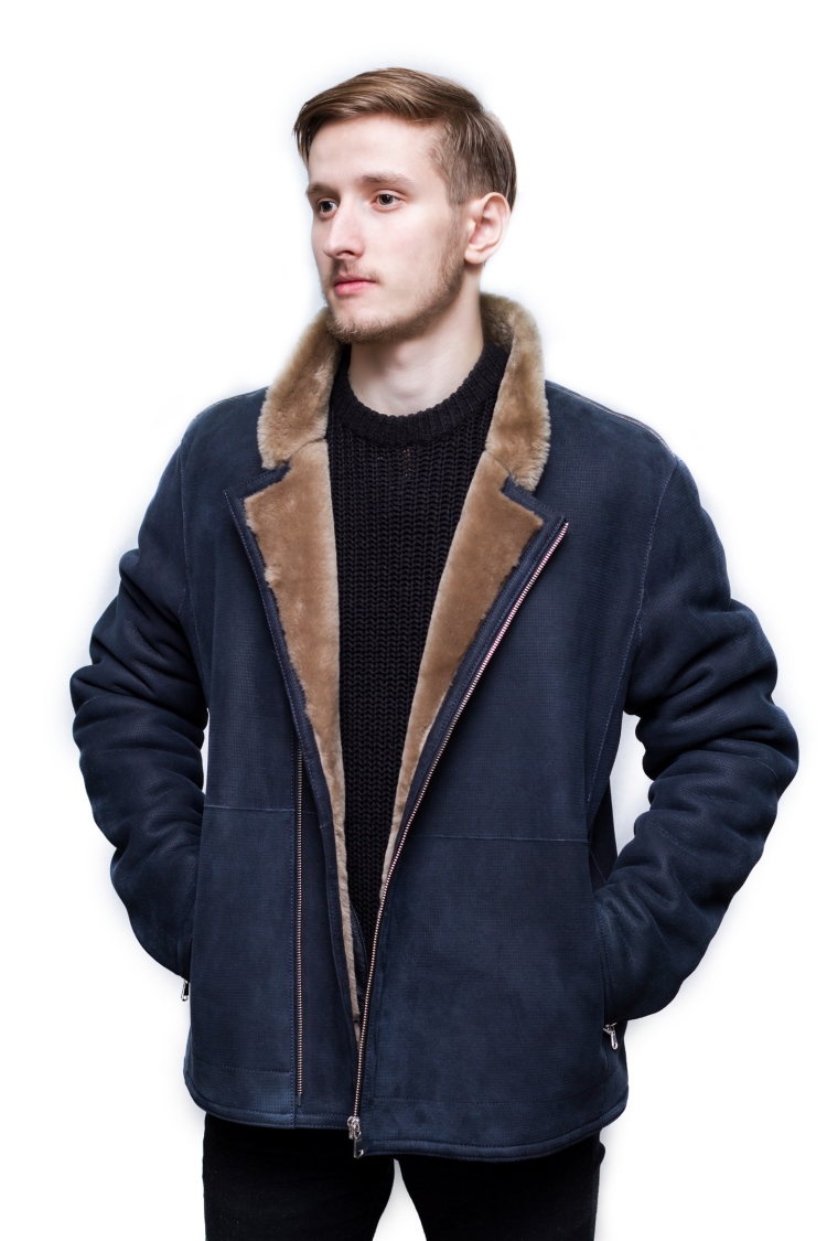 Меховая дубленка мужская