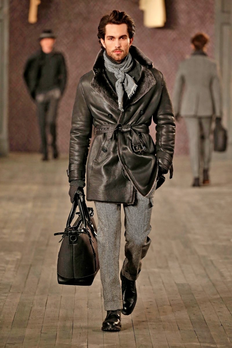 Мужская дублёнка мода 2022-2023