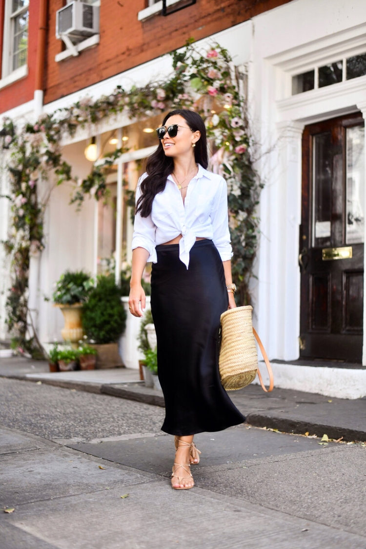 Образы с шелковой юбкой