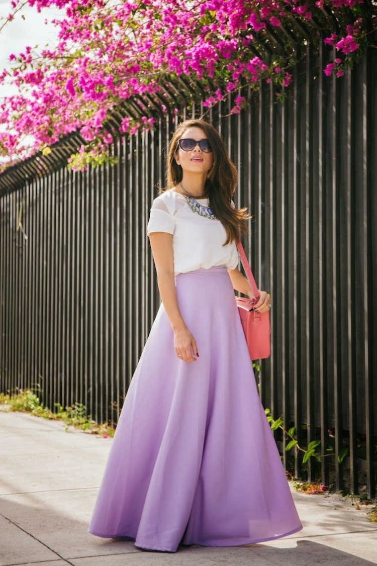 Юбка макси Оджи фуксия