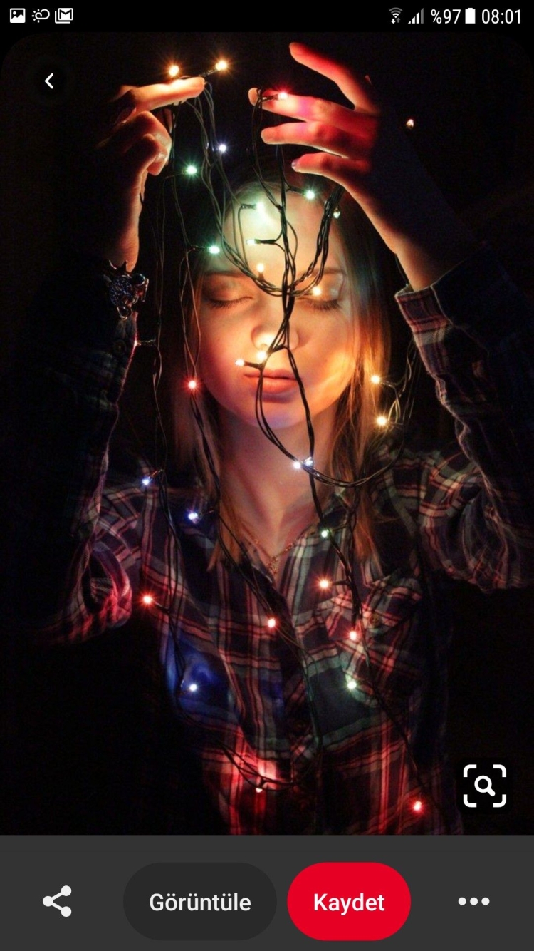 Фотосессия с гирляндой