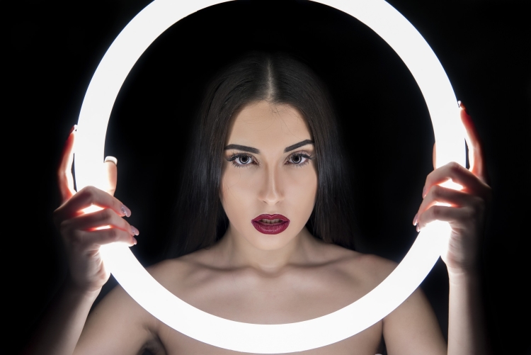 Фотосет с кольцевой лампой