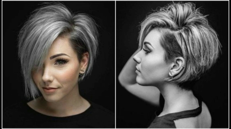 Асимметричный Пикси Боб на средние волосы