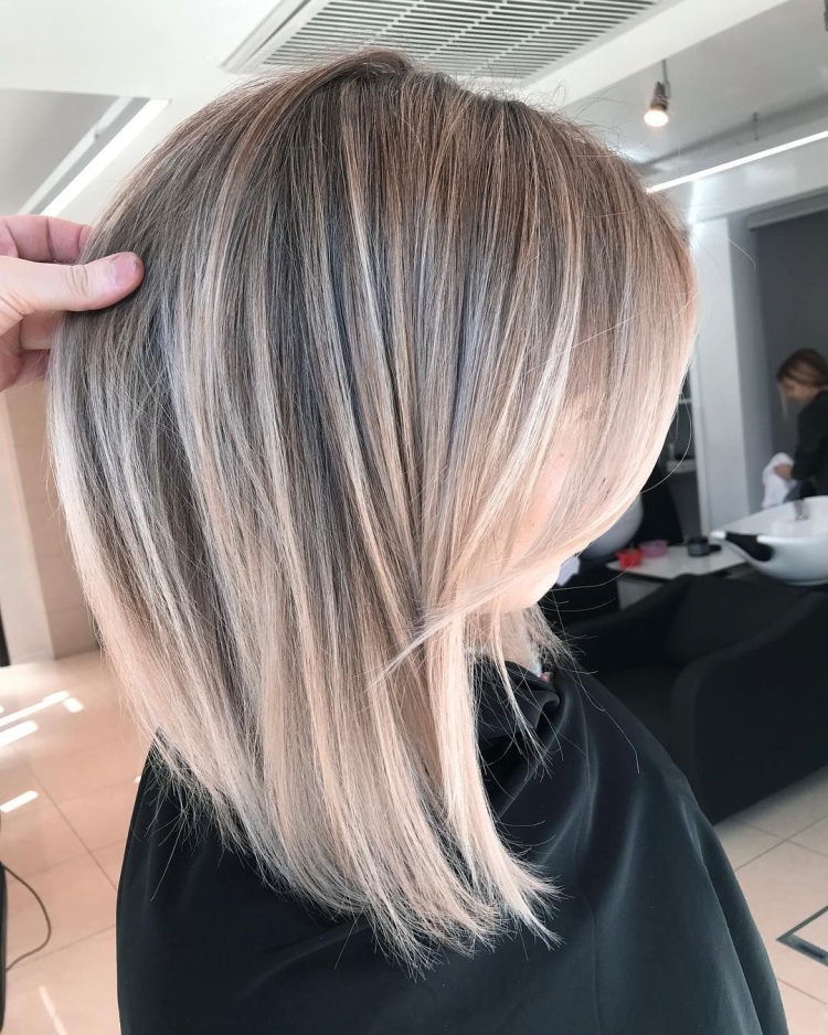 Каре балаяж блонд каре