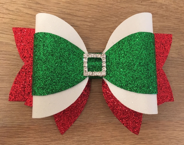 Новогодние бантики из фетра