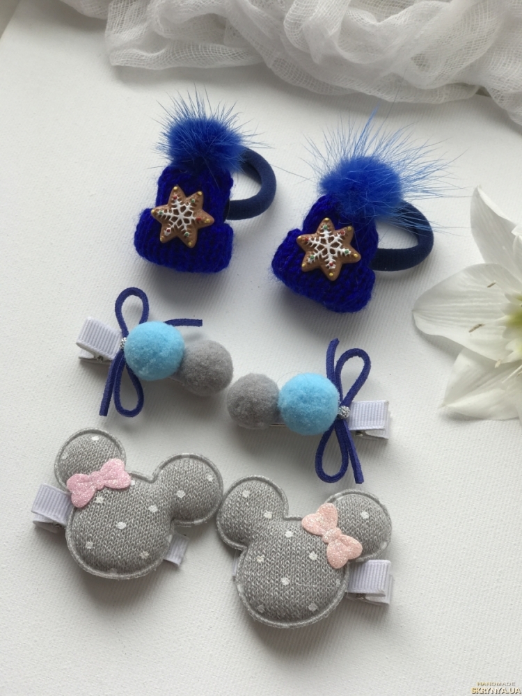 Интересные новогодние заколки