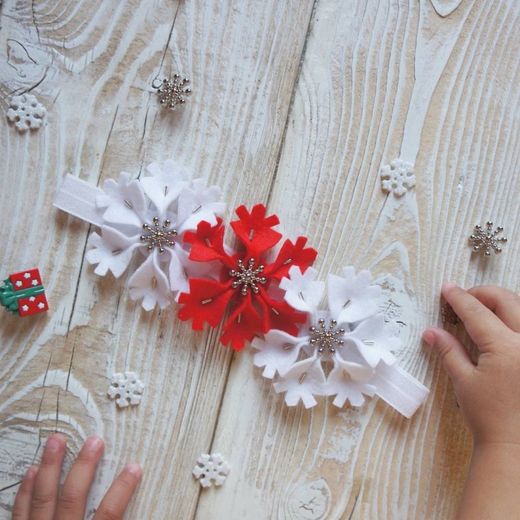 Новогодние украшения для волос из фоамирана