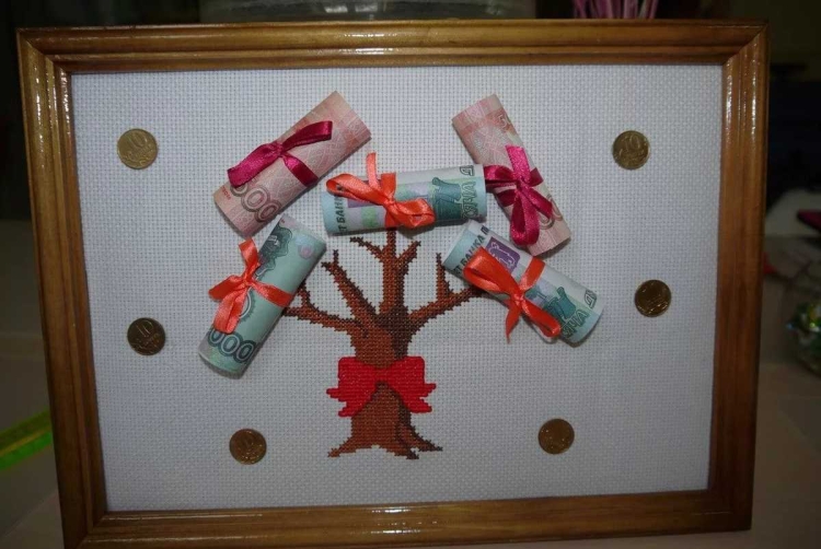 Подарок на юбилей своими руками