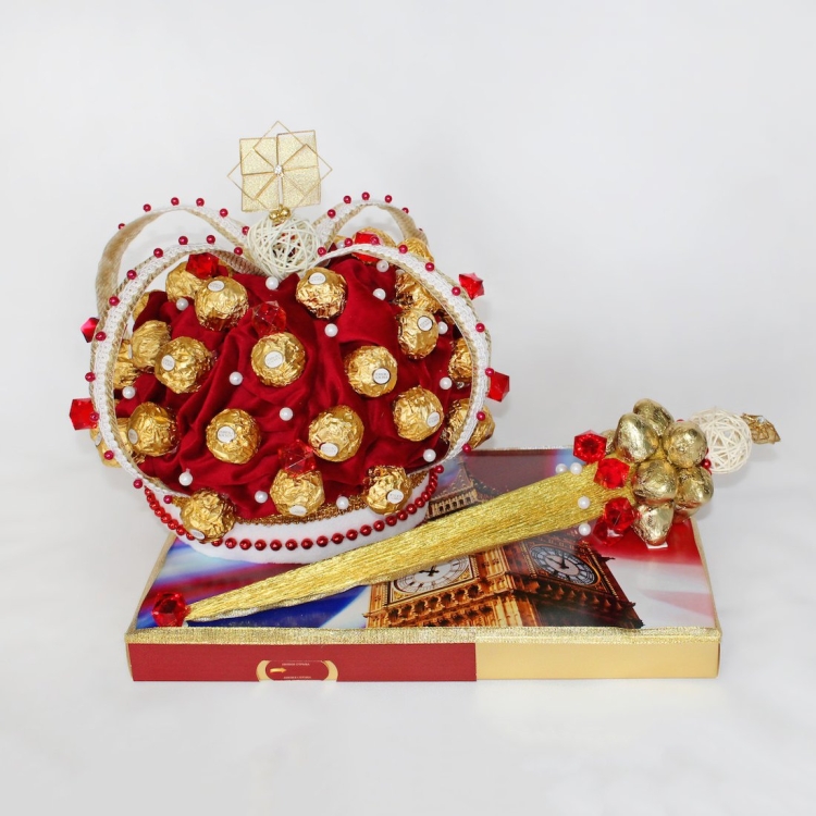 Подарок из конфет