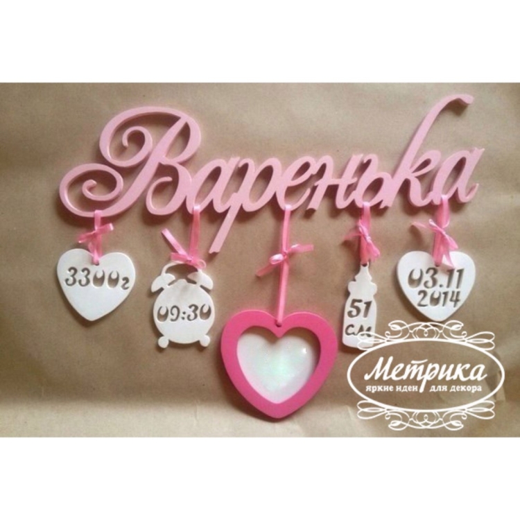 Надпись с днем рождения Варюша