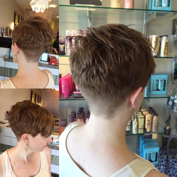 Короткие женские стрижки вид спереди и сзади