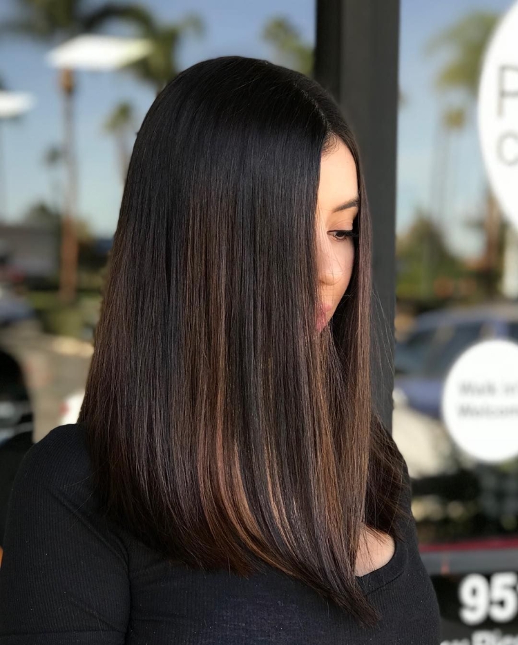 Стрижка Лонг Боб на длинные волосы