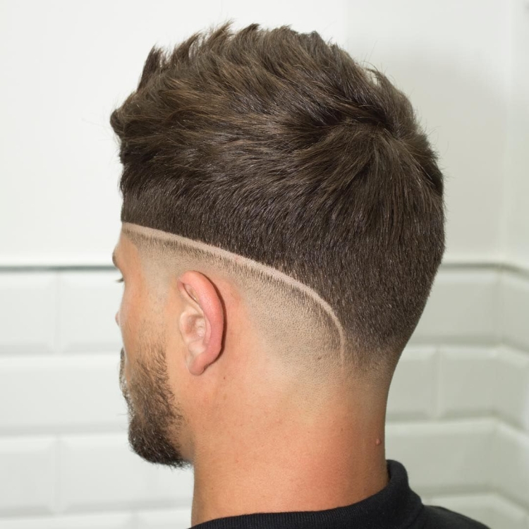 Фейд кроп затылок