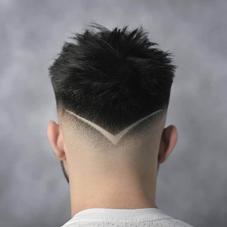 Фейд кроп затылок