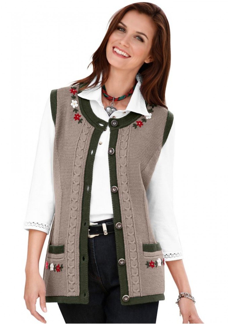Жилетка женская на пуговицах